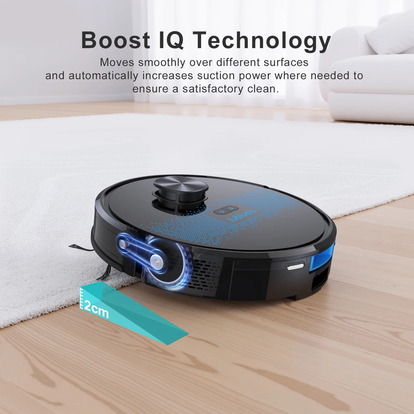 Lubluelu SL60D Robot Vacuum and Mop Combo - 4500Pa Suction