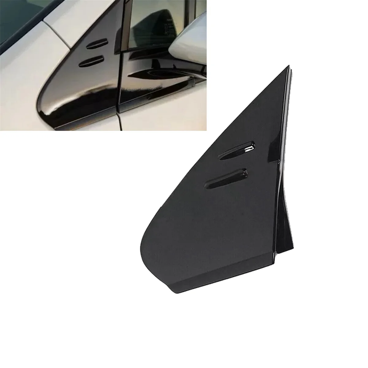 Front Left Fender Trim Cover 60118-47030 for Toyota Prius 2016-2021 Side Mirror Triangle Pillar Molding 6011847020