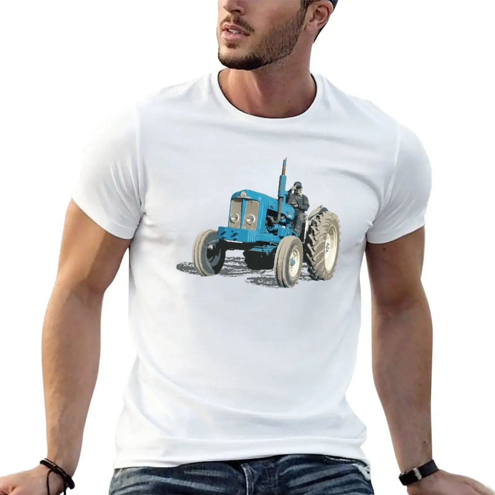 Super Major, last of the Fordson tractors T-Shirt plus size tops hippie clothes Short sleeve mens graphic t-shirts