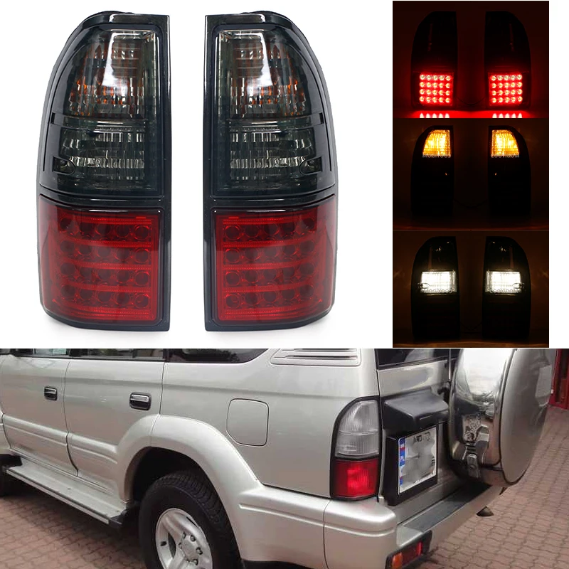 Car Rear LED For Toyota Prado Land Cruiser 90 1997 1998 1999 2000 2001 2002 Light Turn Signal Warning Stop Fog Lamp Tail Light