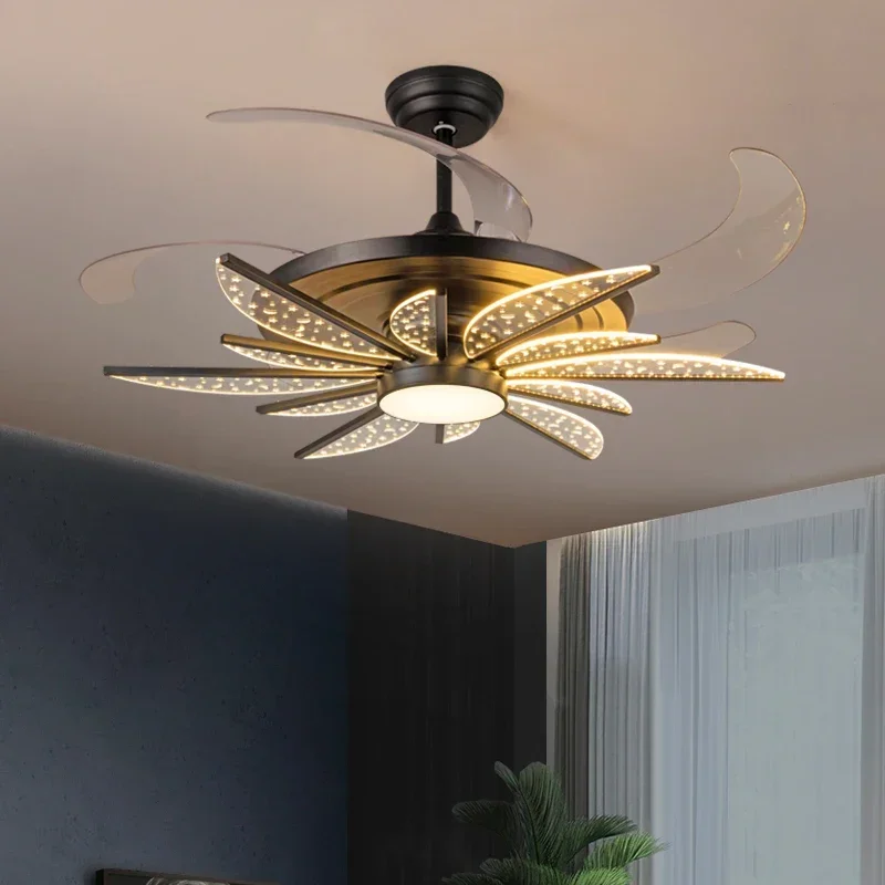 

Home decorative led Ceiling lamps Chandelier fan bedroom Ceiling fan with led light and control Ceiling fans with light fixture