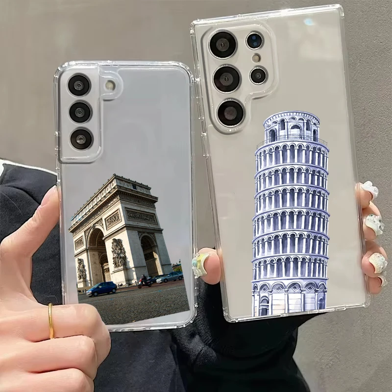 Countries Famous Architecture Phone Case For Samsung Galaxy S26 S25 S24 Plus S23 FE S22 S21 S20 Ultra 5G S10 Soft Clear Cover