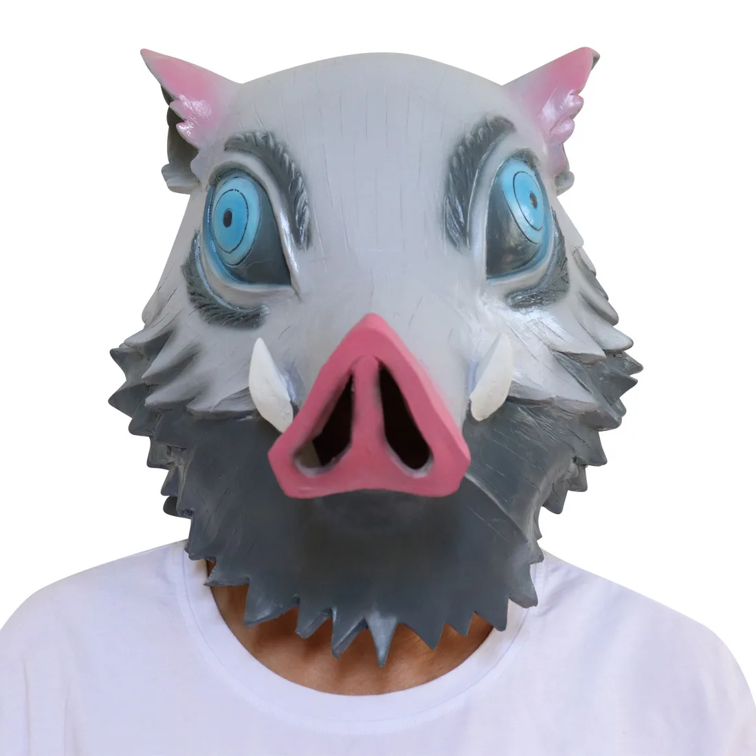 Demon Slayer Cosplay Mask Prop Anime Hashibira Inosuke Mask Costume Prop Pig Mask