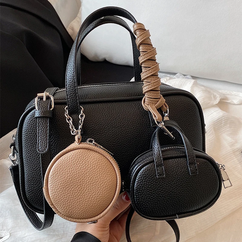

Retro High-end Mother-and-child Bag Fashionable High-quality Handbag Commuting Daily Versatile Women's Shoulder Messenger Bag