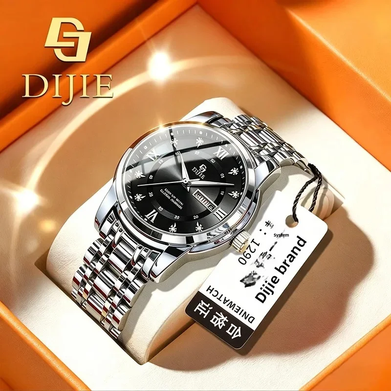Best-selling High-End Business Casual Versatile Quartz Watch with Pointer Dial 30mm Dial Stainless Steel Band Alloy Case