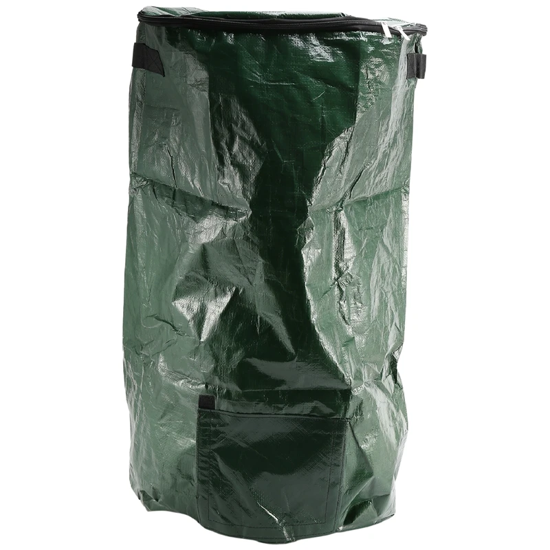 

Organic Waste Kitchen Garden Yard Compost Bag Environmental PE Cloth Planter Kitchen Waste Disposal Organic Compost Bag