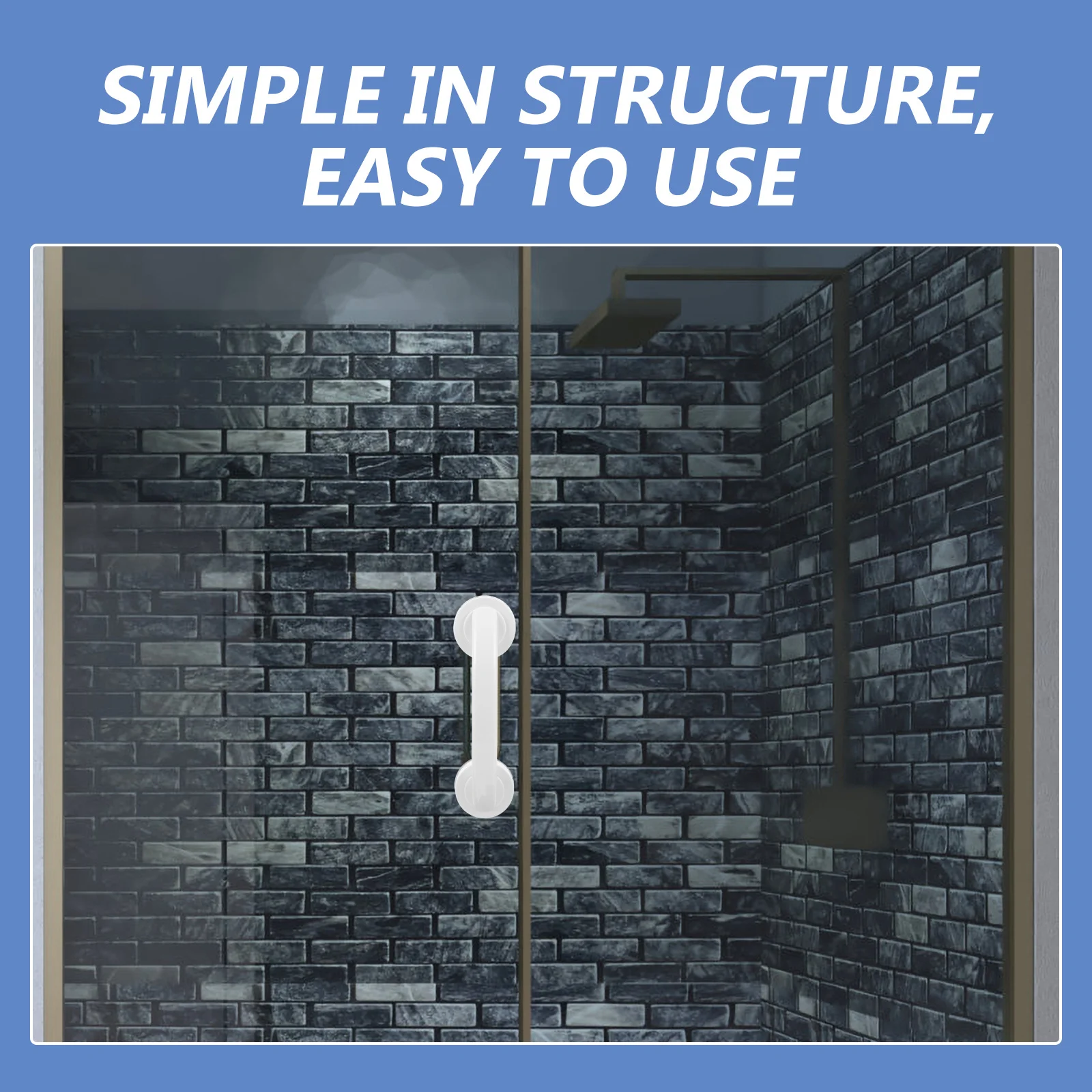 

Bathroom Safety Grab Bar Plastic Non-Skid Handrail for Elderly Shower Toilet Support Useful Bathroom Handrail Bathtub Safety