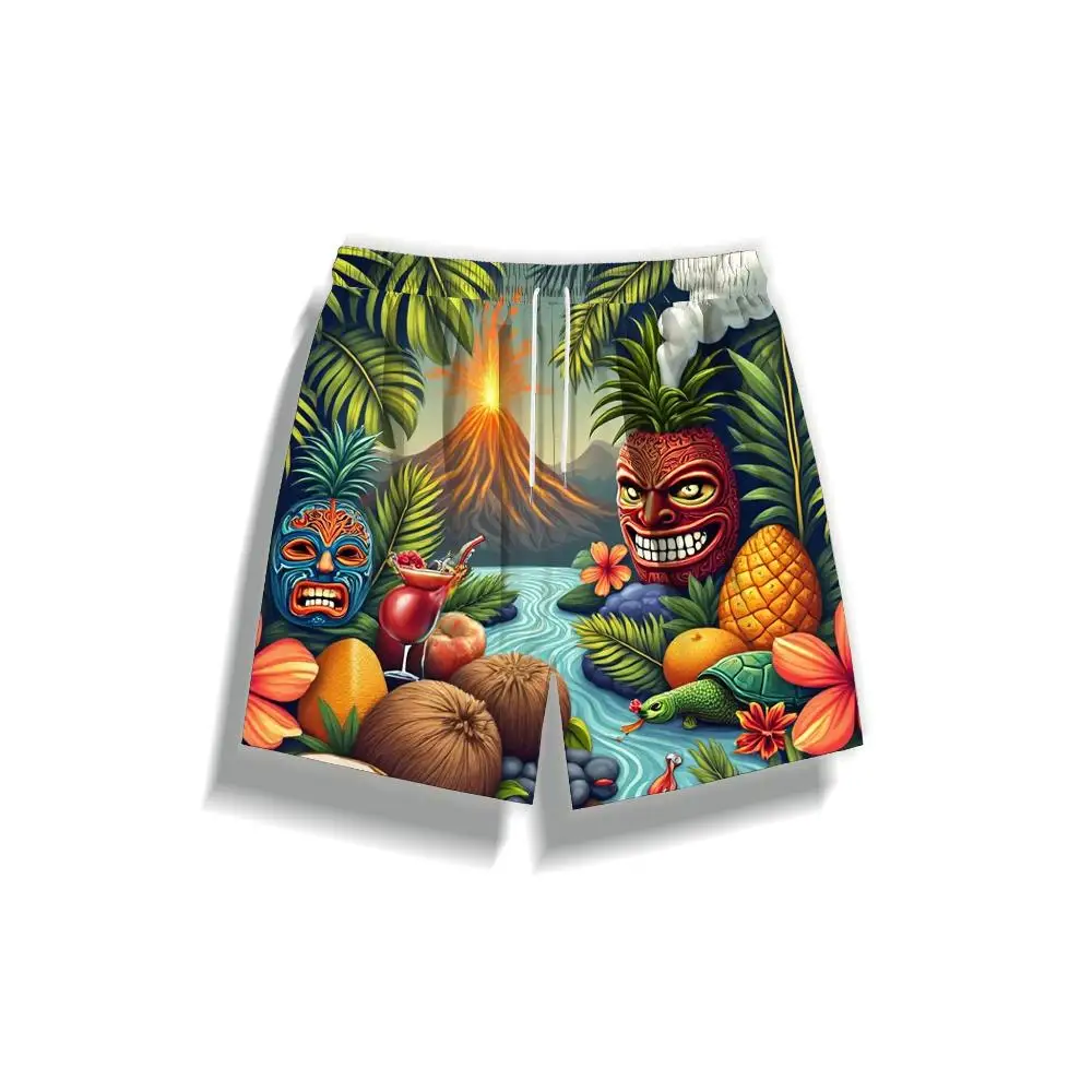 

1pcs Men's Short swim trunks2026 Summer 3D Printed Short sleeve Polyester jogging men sport Quick drying Breathable running