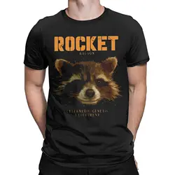 Graphic Printing Guardians Of The Galaxy rocket T Shirt For Unisex  100% Cotton T-shirts Short Sleeve Clothes