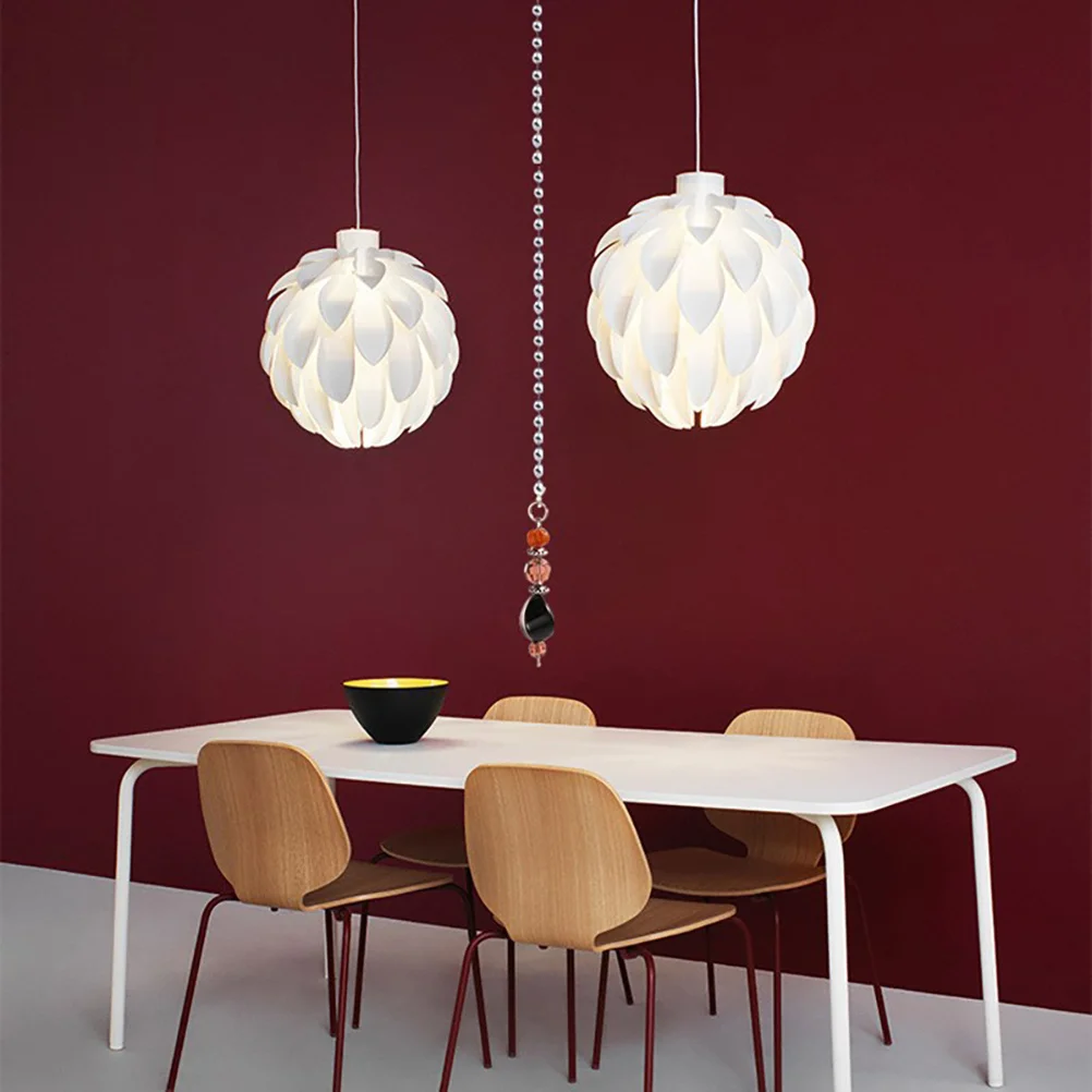 

2Pcs Ceiling Light Chain Rhinestone Fan Puller 3048cm Adjustable Length Beautiful Luster Pull Cord Pull Cord