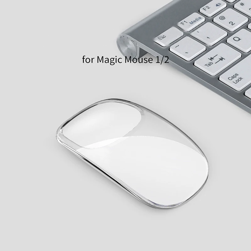

for Magic Mose 1/2 Magic Mouse Transparent Silicone Protective Case Cover Mouse Protector