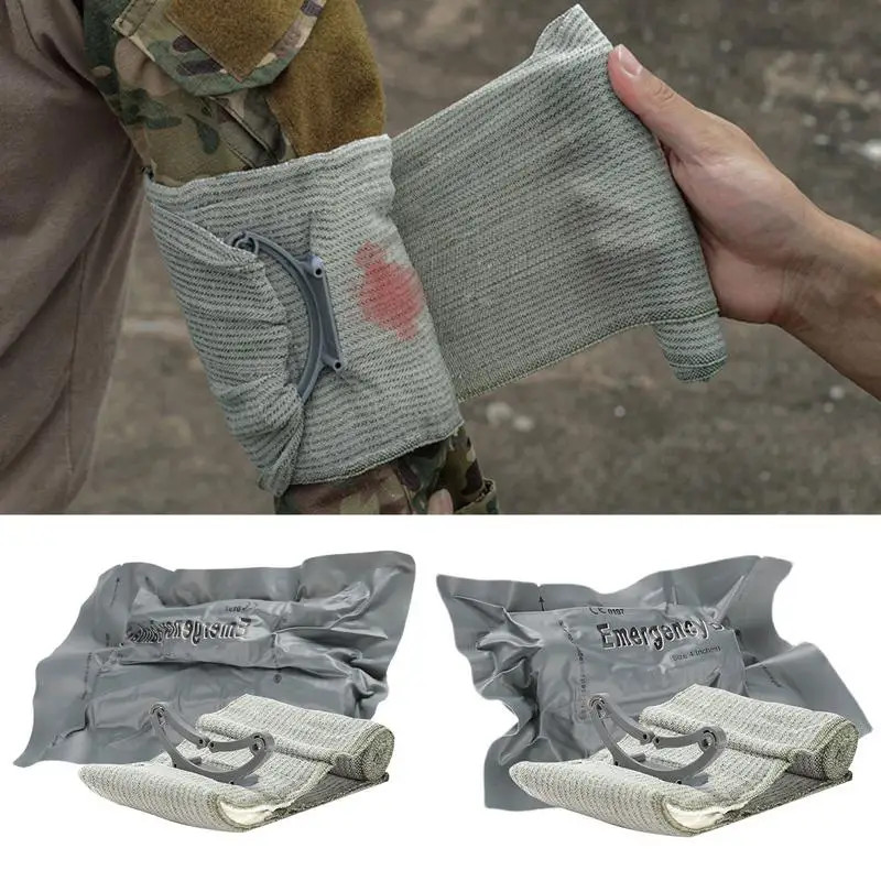 Bandage Wound Dressing Emergency Compression For Battle Dressing First Aid Stretchable with Stop Bleeding Pad Outdoor First Aid