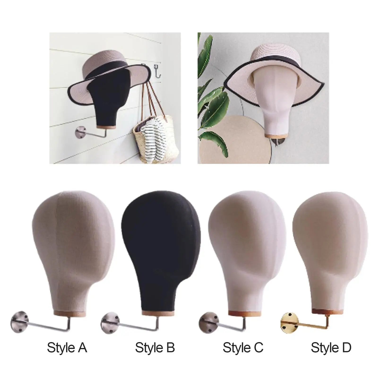 

Модель головы манекена, держатель для парика, стойка для шапок, многоцелевой устойчивый держатель для женской шляпы, дисплей для дома, личного использования, салон, торговый центр