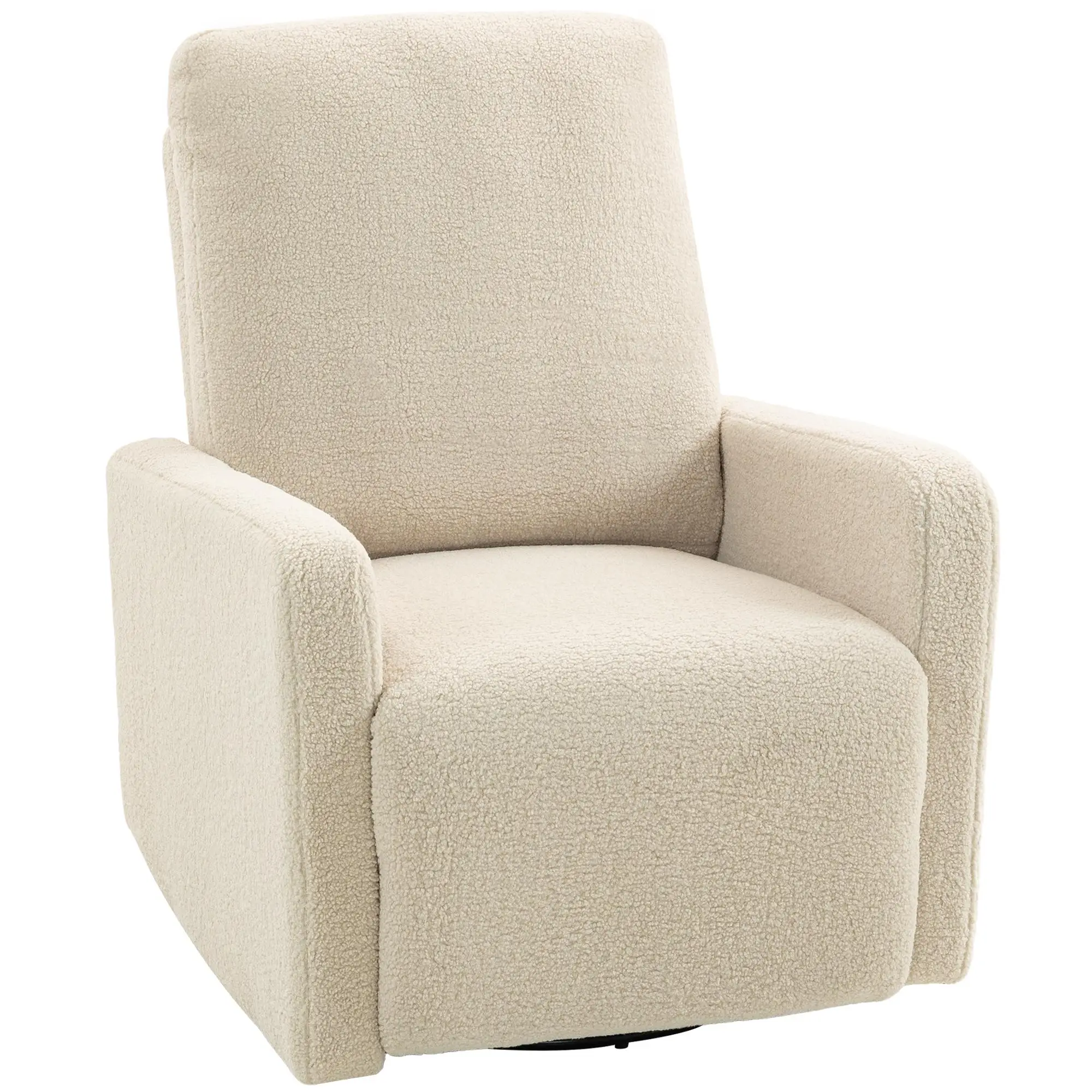 360 °   Fauteuil relaxant avec housse en polaire : 135 °   dossier de chaise, acier, beige, 120kg