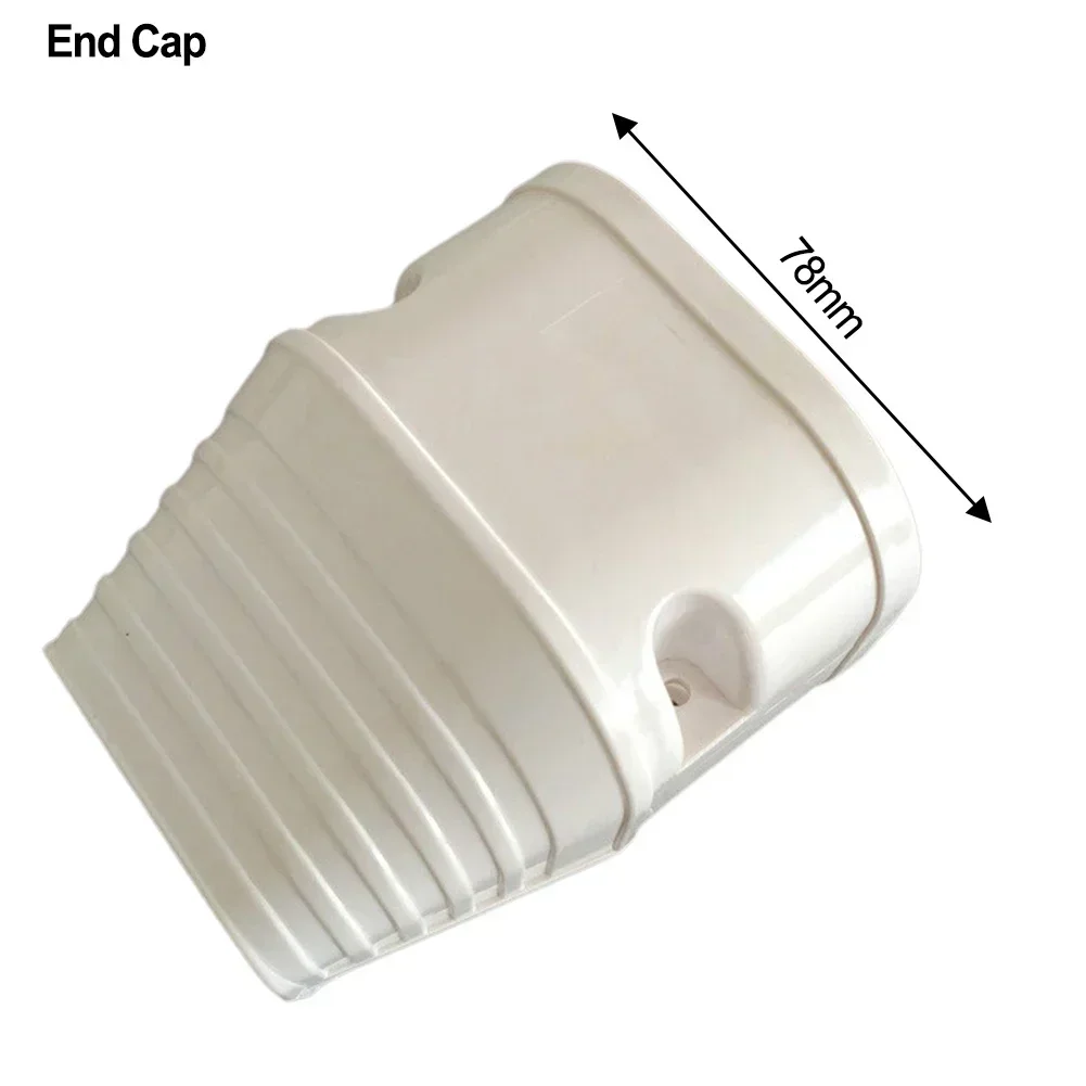 Adatta agli ambienti gomito piatto a 135 ° per interni ed esterni copertura terminale linee di connessione tappo a parete in PVC tappo per ingresso a parete facile da installare