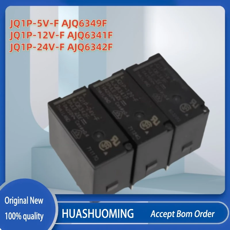 5PCS/Lot  New JQ1P-5V-F AJQ6349F JQ1P-12V-F AJQ6341F JQ1P-24V-F AJQ6342F 5PINS 10A 