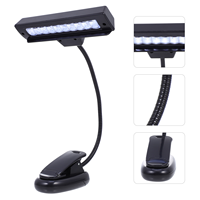 Music Light Clip Score Lamp Night Studying Table Reading Lights Flowerpot Operated Small Metal Pole Clip-on Desk Lamps