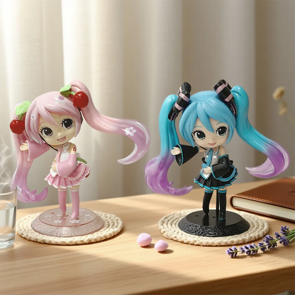 初音ミク アクションフィギュア おもちゃ デスクトップ キュート 初音ミク カワイイスタイル アニメフィギュア おもちゃ PVCモデル コレクタードール 誕生日プレゼント