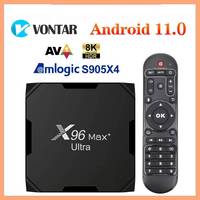 X96Max Plus Ultra TV Box Android 11 Amlogic S905X4 Android 11.0 Media Player AV1 BT Dual Wifi Youtube X96 Max 8K Set Top Box