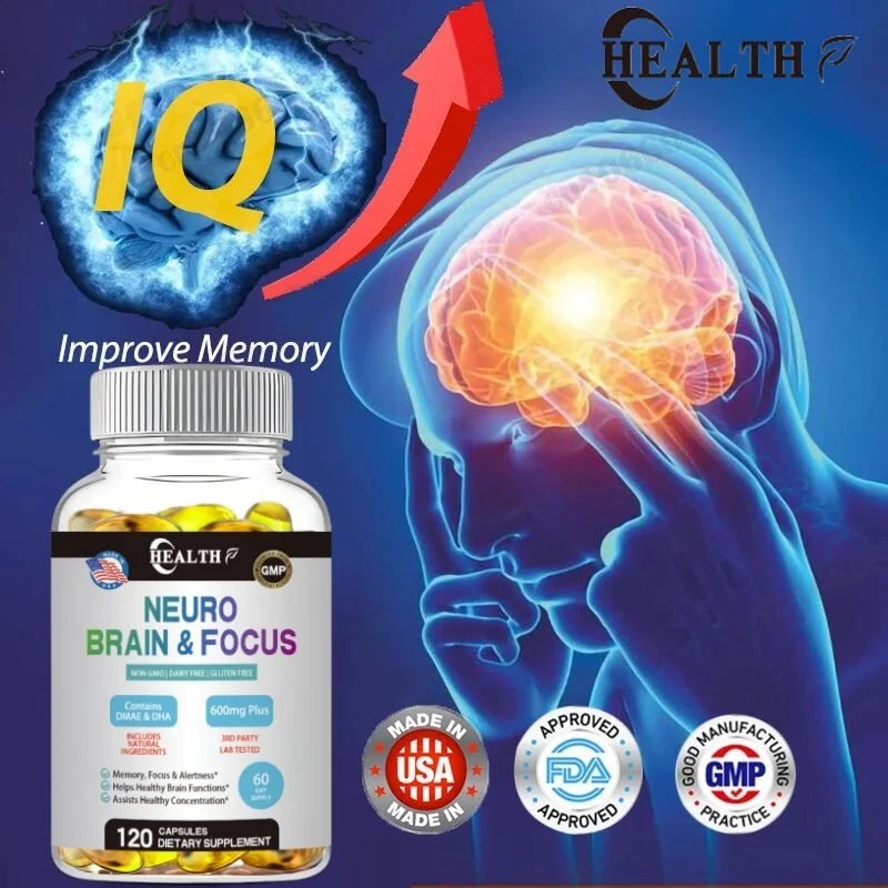 HEALTH Brain Supplement Memory Focus Nootropic Boost Concentration Mood