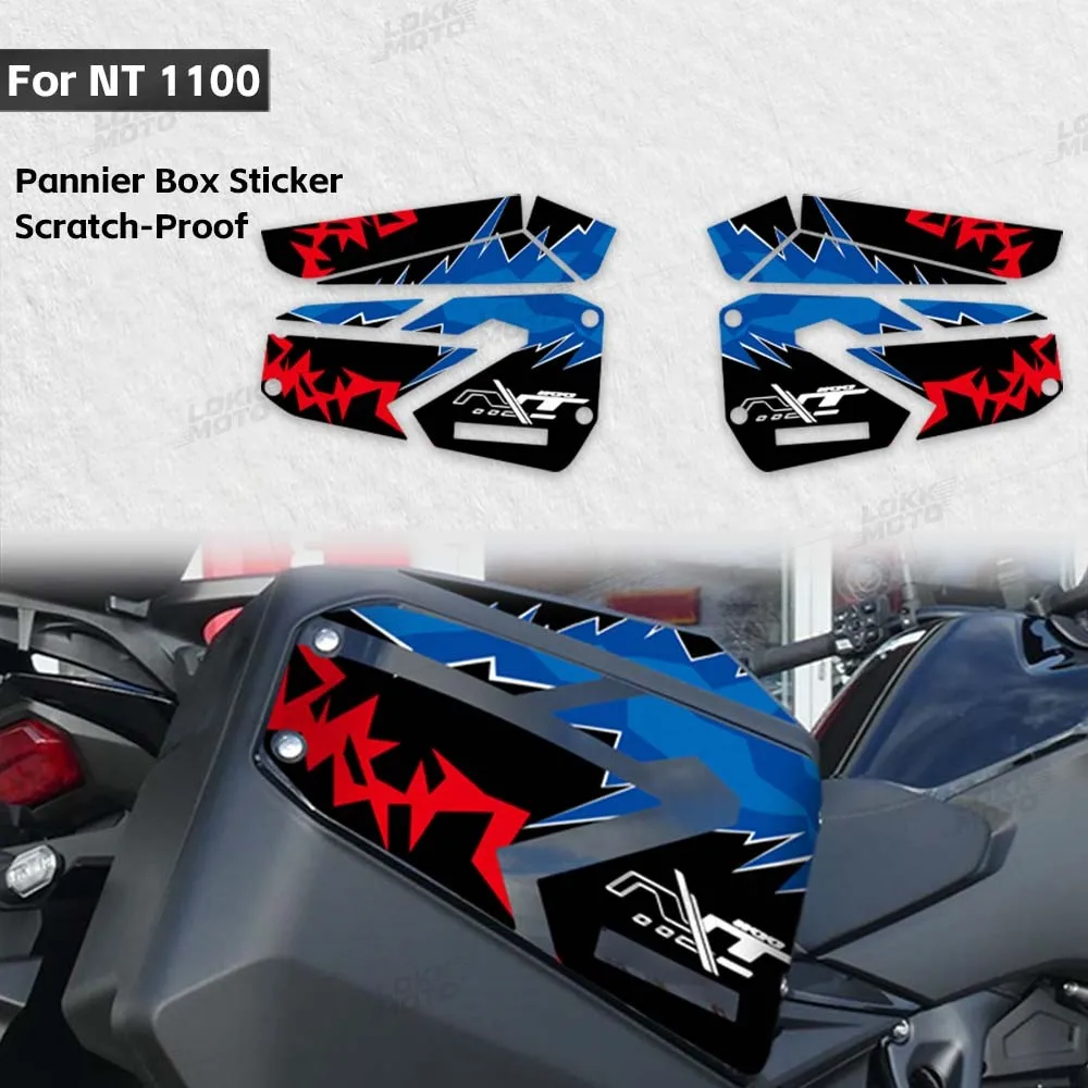 修理されたオートバイパニアボックスプロテクターステッカーサイドケースパッド装飾デカール-nt1100-nt-1100-dct-スポーツツーリング-2022-2026-用