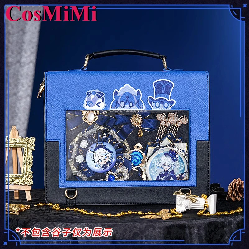 CosMiMi Genshin Impact Furina/Focalors Cosplay Theme Impression Pack Daily Preppy Commuter Backpack Messenger Bag Fashion Itabag