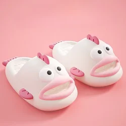 Women Wearing Slippers for Summer Outings in 2024 New Quirky and Anti Slip Couples Cute and Ugly Fish Cool Slippers for Men