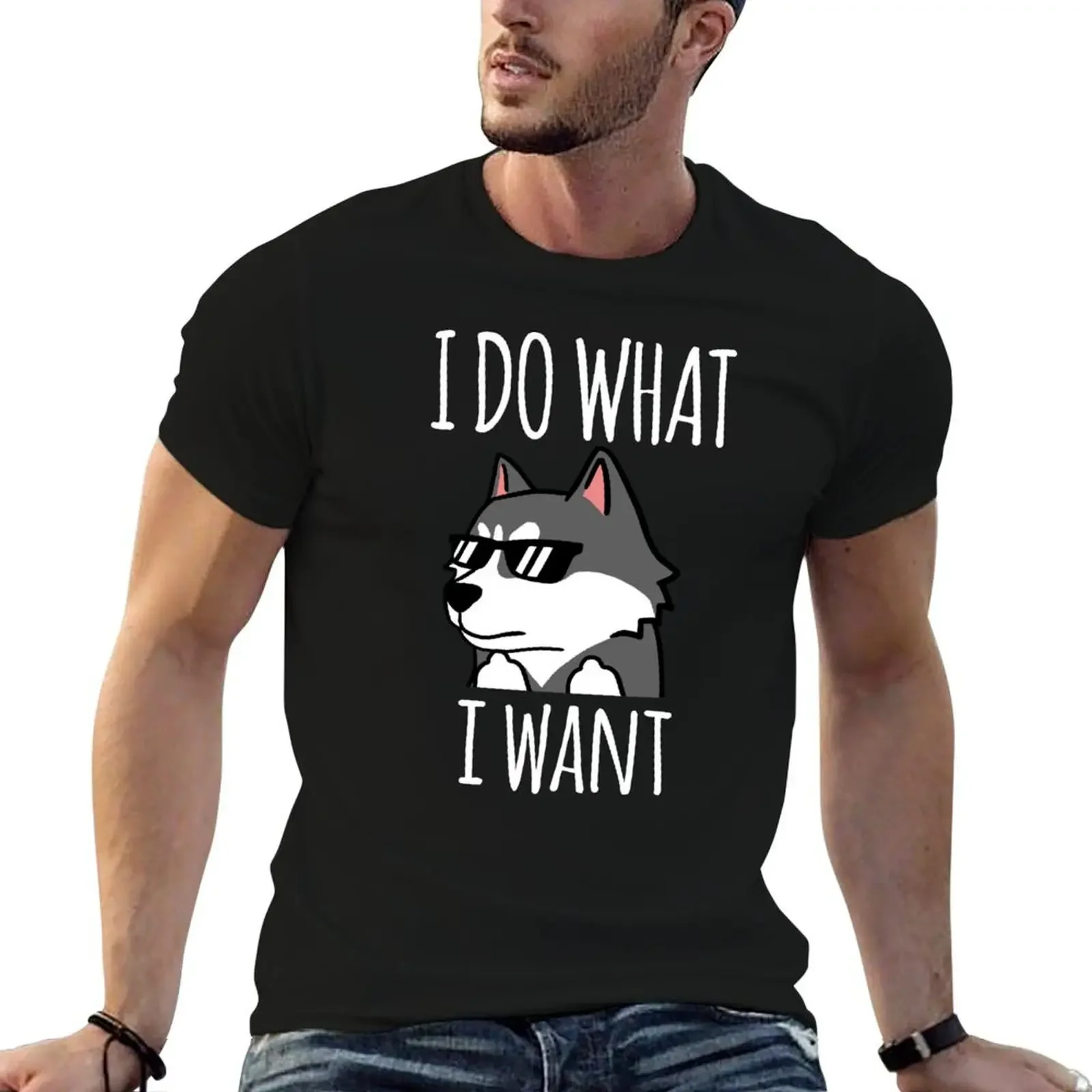 

Funny I Do What I Want Siberian Husky T-Shirt graphic shirts graphic t shirts plus size clothes cheap stuff designer t shirt men