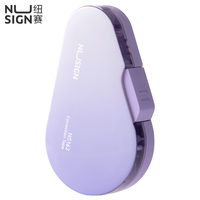 NUSIGN Large Capacity Correction Tape with Press Seal Door Gradient 4-Color Correction for Office School Supplies