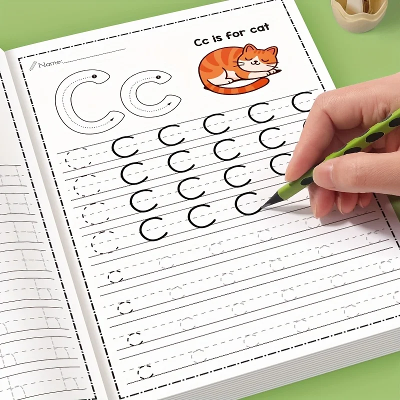 Children's Handwriting Practice Book, Copybook Workbook for Preschoolers Learning to Write, Pen Control Training Aid Suitable