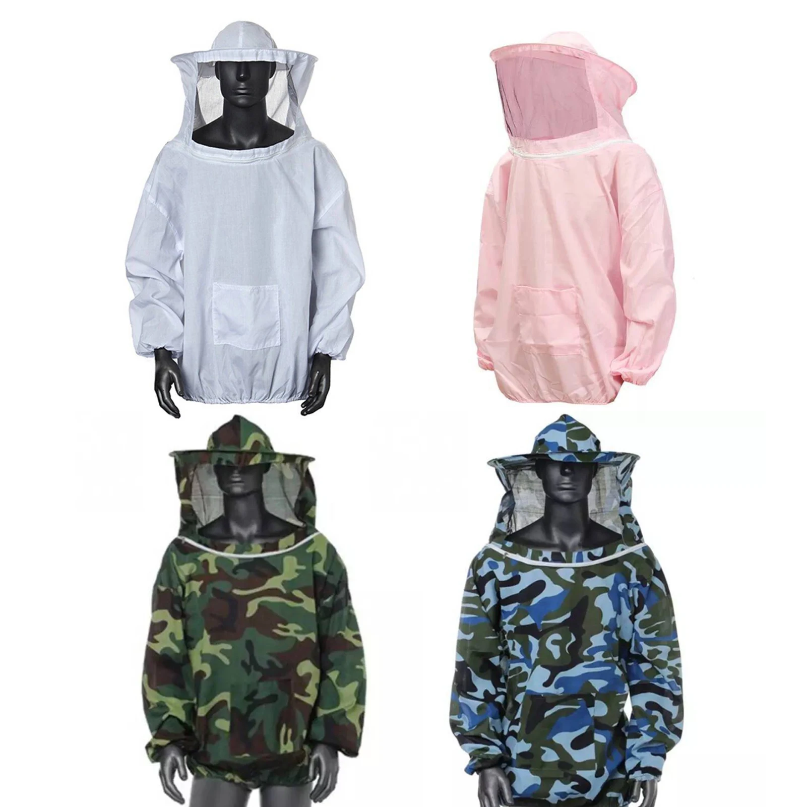 Beekeeping Jacket Beekeeping Jacket Professional Total  Ventilated Beekeeping Protective Jacket with Veil Hood