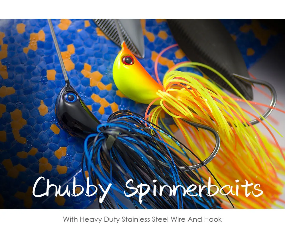 COUNTBASS 3/4oz Heavy Duty Spinnerbaits mit 6/0 Haken, Drahtköder mit Silikonröcken, Barsch-Angelköder – Detail 5