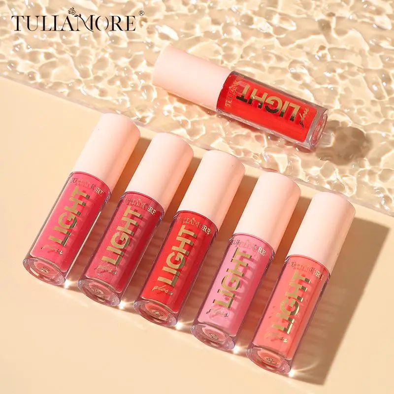 12 Colors Mirror Pearl Lip Gloss Long-lasting Waterproof Glass Liquid Lipstick Moisturizing Shine Glitter Lip Glaze Women Makeup
