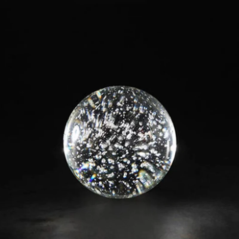 Crystal Bubble Ball Ornaments Desk Decoration Transparent Geometric Bubble Ball Artwork Room Aesthetics Decor Home Accessories