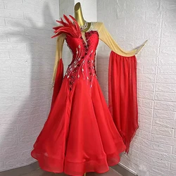 Modern Dance Dress Female New Ballroom Dance Competition Dress Women Big Dress Waltz Ballroom Dance Performance Dress