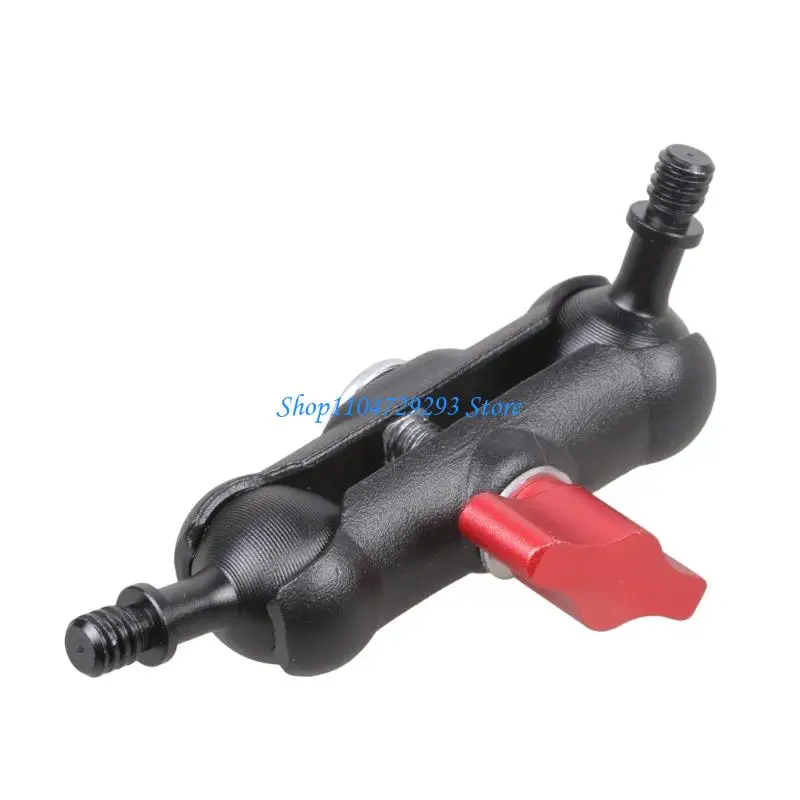 Y2GD Threaded Rod Connector 1/4 Inch Male To Male Adapter For DSLR Tripods Smartphone Holders Aluminum Alloy Iron Build