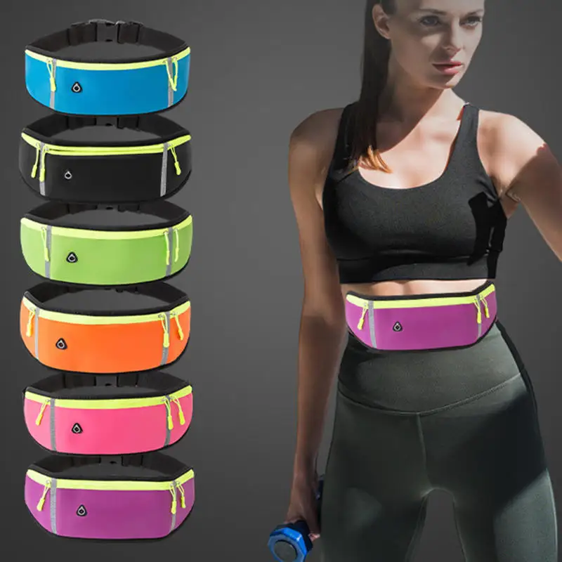 Durable Running Waist Bag Sports Belt Pouch Mobile Phone Case Men Women Hidden Pouch Gym Sport Bags Running Belt Waist Pack