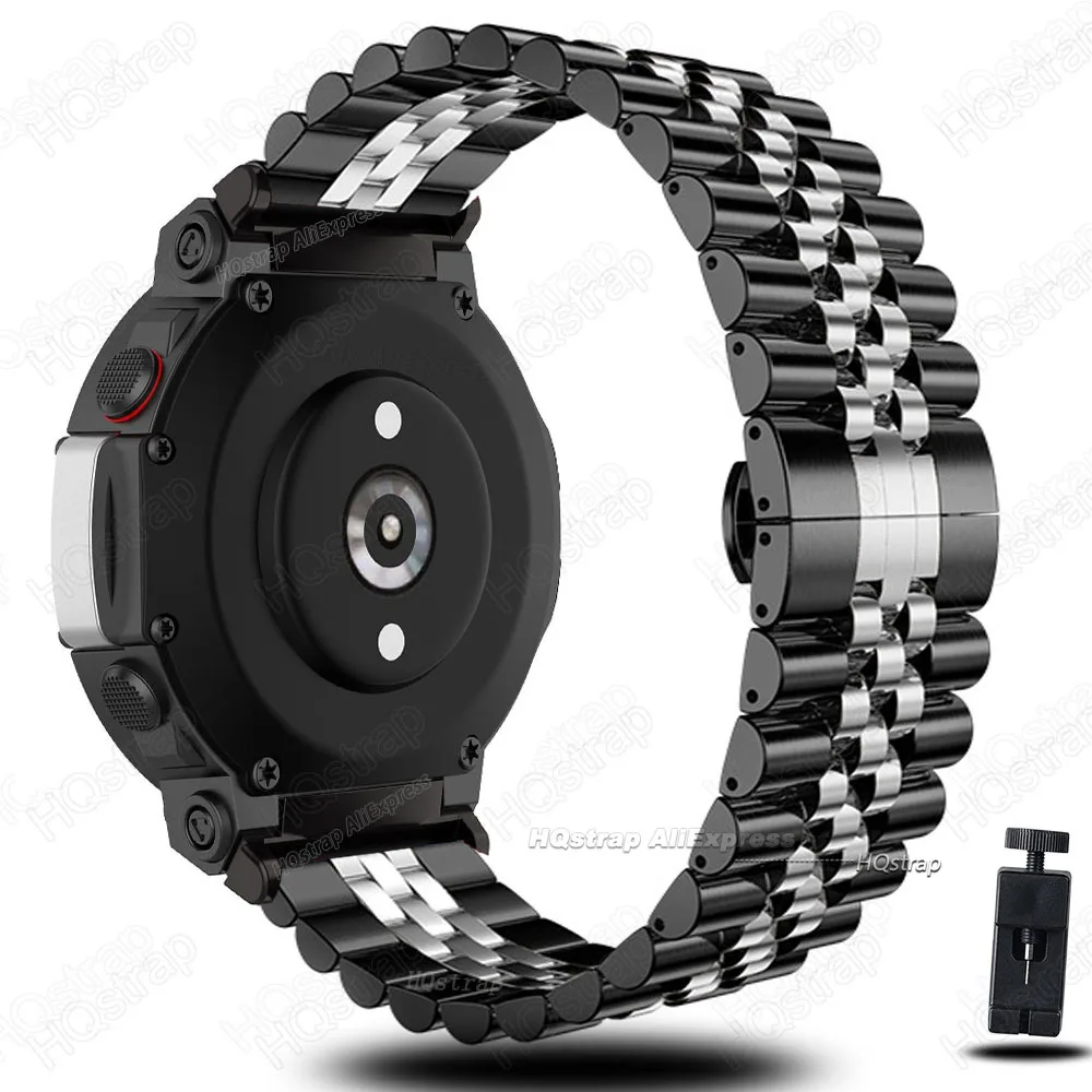 Steel Strap for Huami Amazfit T-rex 2 Trex Pro Metal Watch Band for Amazfit T rex Ultra Tyrannosaurus Smartwatch Accessories