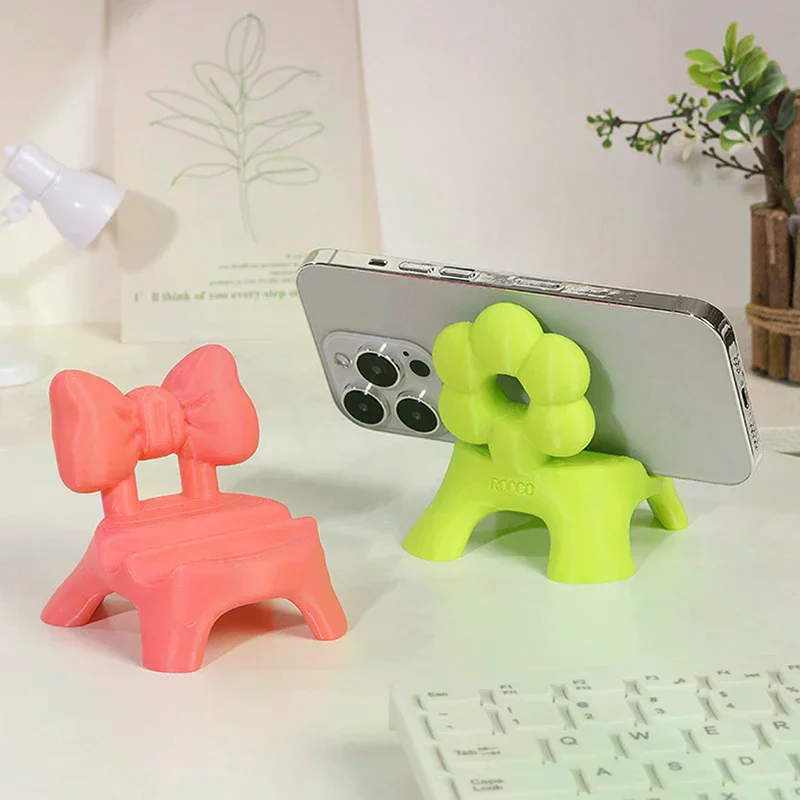 

1 шт., креативная подставка для телефона на табурет цвета допамина, забавный декор для рабочего стола, держатель для планшета, подставка для фоторамки