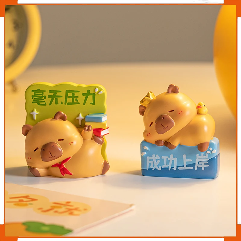 

Cute Capybara Blind Box Collectible Figurine Motivational Office Decorations Student Back-to-School Gift Toys & Hobbies