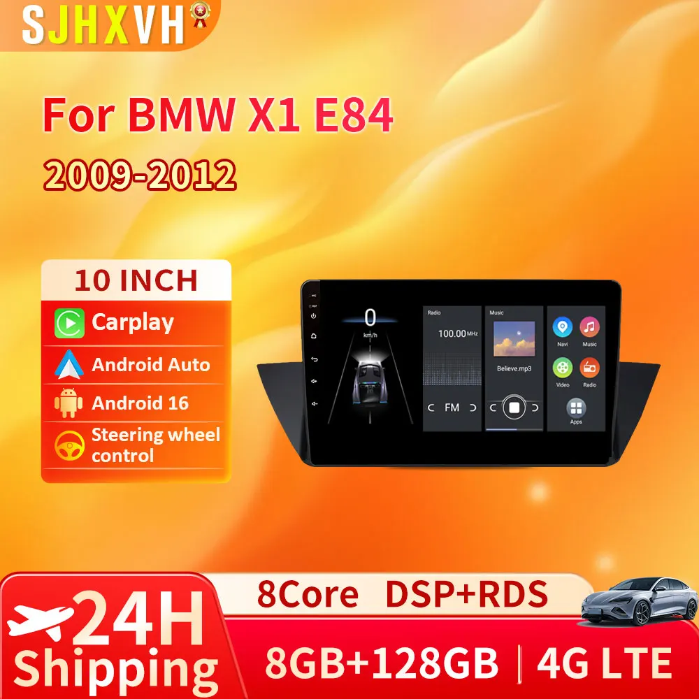 

carplay Android 16 For BMW X1 E84 2009-2012 Car Radio Multimedia Video Players Android Auto CarPlay 2 din no dvd Gps Navigation