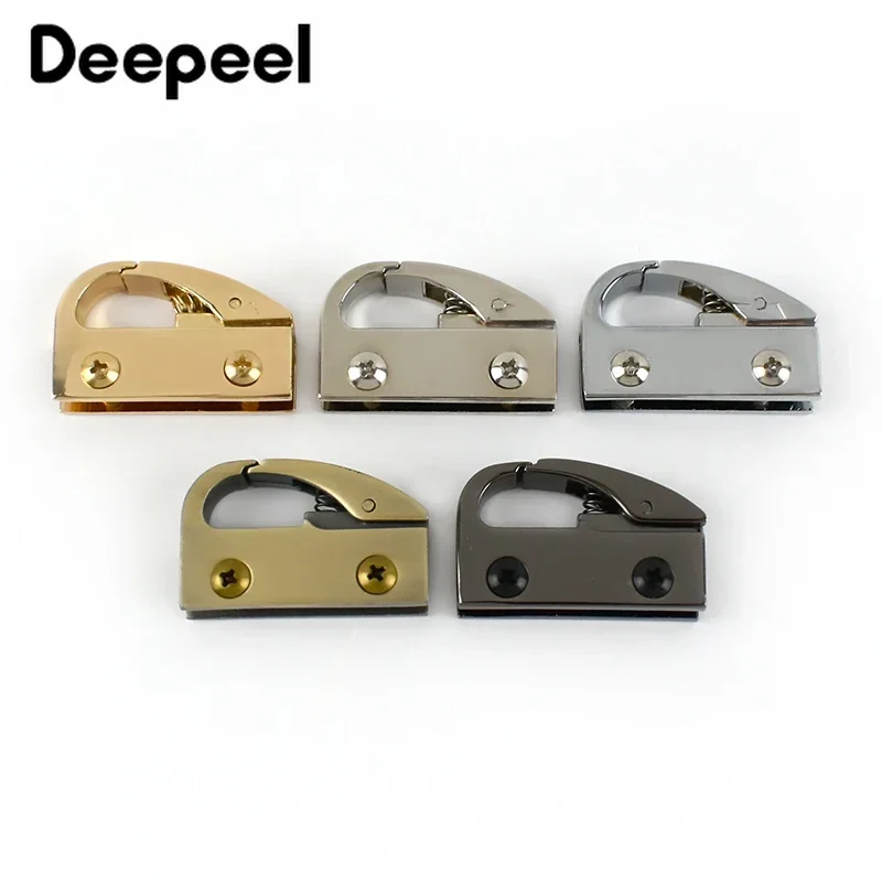 4/10Pcs Metal Clip Buckles Handbag Cap Clasp Screw Bag Side Handles Chain Hook Connector Bags Hanger Hardware Accessories KY864