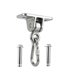 1Sets 304 Stainless Steel Heavy Duty Swing Hangers for Wooden Sets Playground Porch Indoor Outdoor & Hanging Snap Hooks