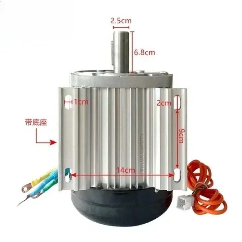 Universal Pure Copper Brushless Tricycle High-Speed Motor 48V 60V 3000W High Power Electric Toy Cycle Modification