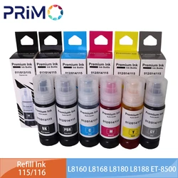 552 554 011 012 013 014 114 115 116 Refill Ink 70ML for Epson L8160 L8168 L8180 L8188 ET-8500 ET-8550 EW-M873T EW-M973A3T