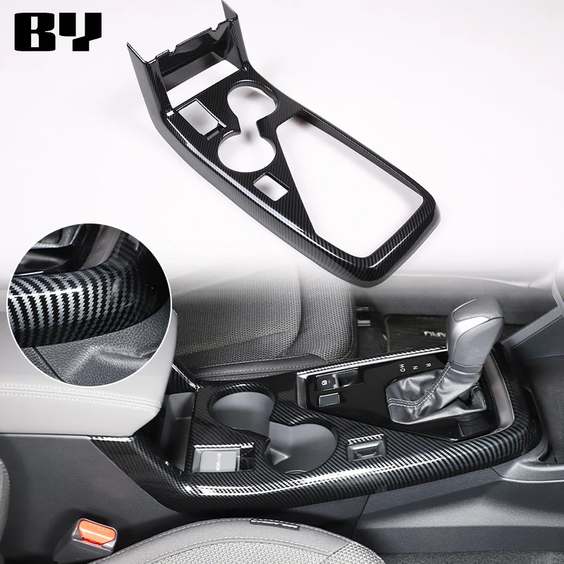 

For Subaru Crosstrek 2023-2024 ABS Carbon Fiber Car Center Control Shift Panel Frame Cover Trim Sticker Car Accessories LHD &RHD