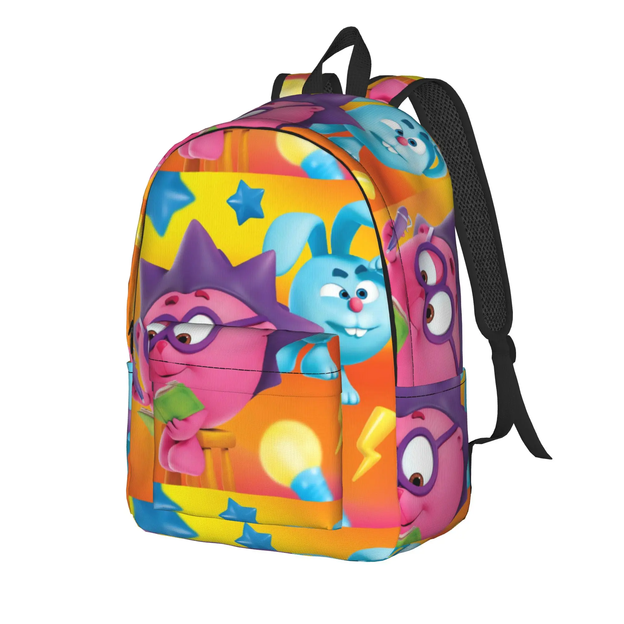 Kikoriki Backpack  Boy Polyester Sport Backpacks Lightweight Fun High School Bags Rucksack