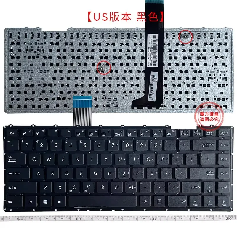 GZEELE US/Ru Keyboard FOR ASUS X401 X401E X401EI X401EB X401A X401U F401 F401A F401U F401E W40C R412V A450C A450V A450Ld