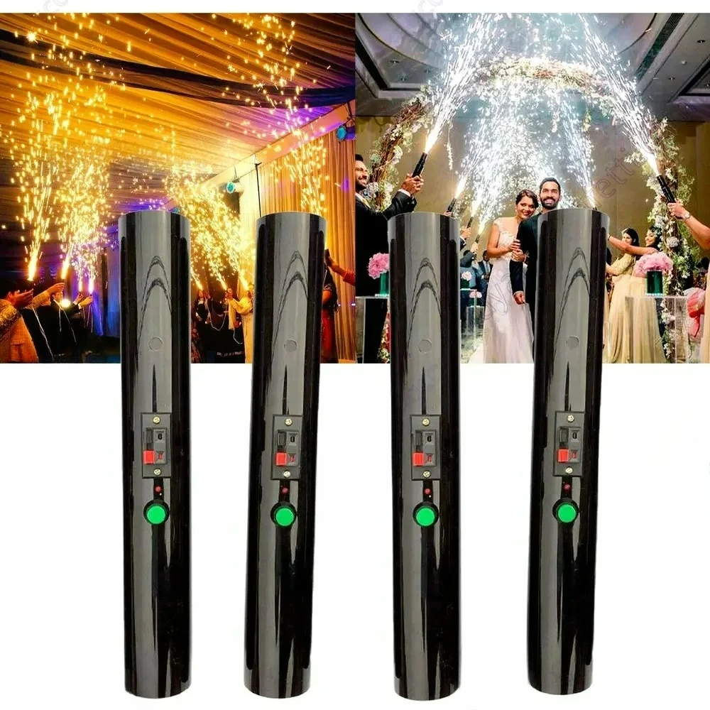 4pcs Hand Held Cold Fountain Wedding Machine Hand Hold Sparkler Shooter Marriage Bride Couple Entry Spark First Dance Dj Groom