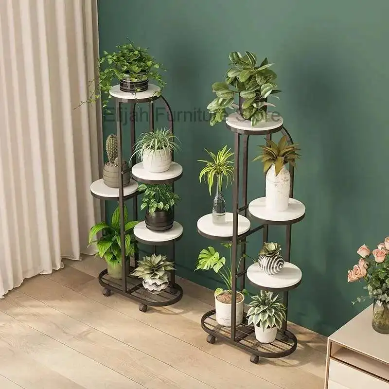 

Antique Metal Flower Stand Display Indoors Multi Tiered Floor Flower Stand Dining Room Golden Plantenrek Balcony Furniture